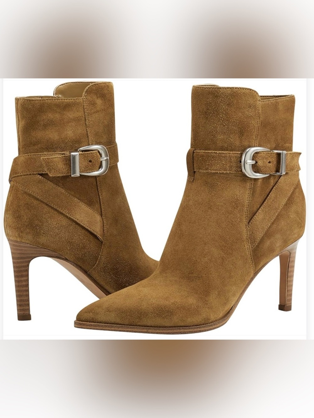 Marc Fisher LTD Suede Rafia 2 Bootie - Tan